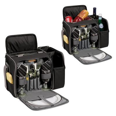 Product description page - Picnic Time 16pc Malibu Picnic Bag - Black
