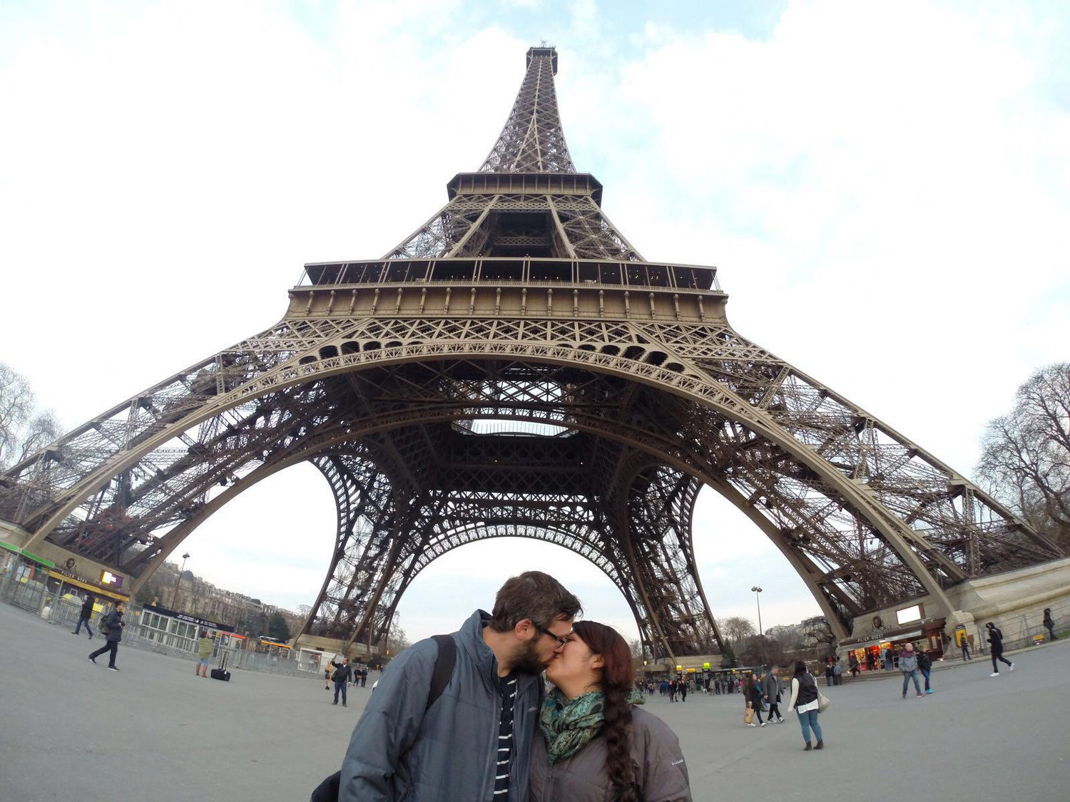Sealed our first European trip with a kiss in the city of Love.