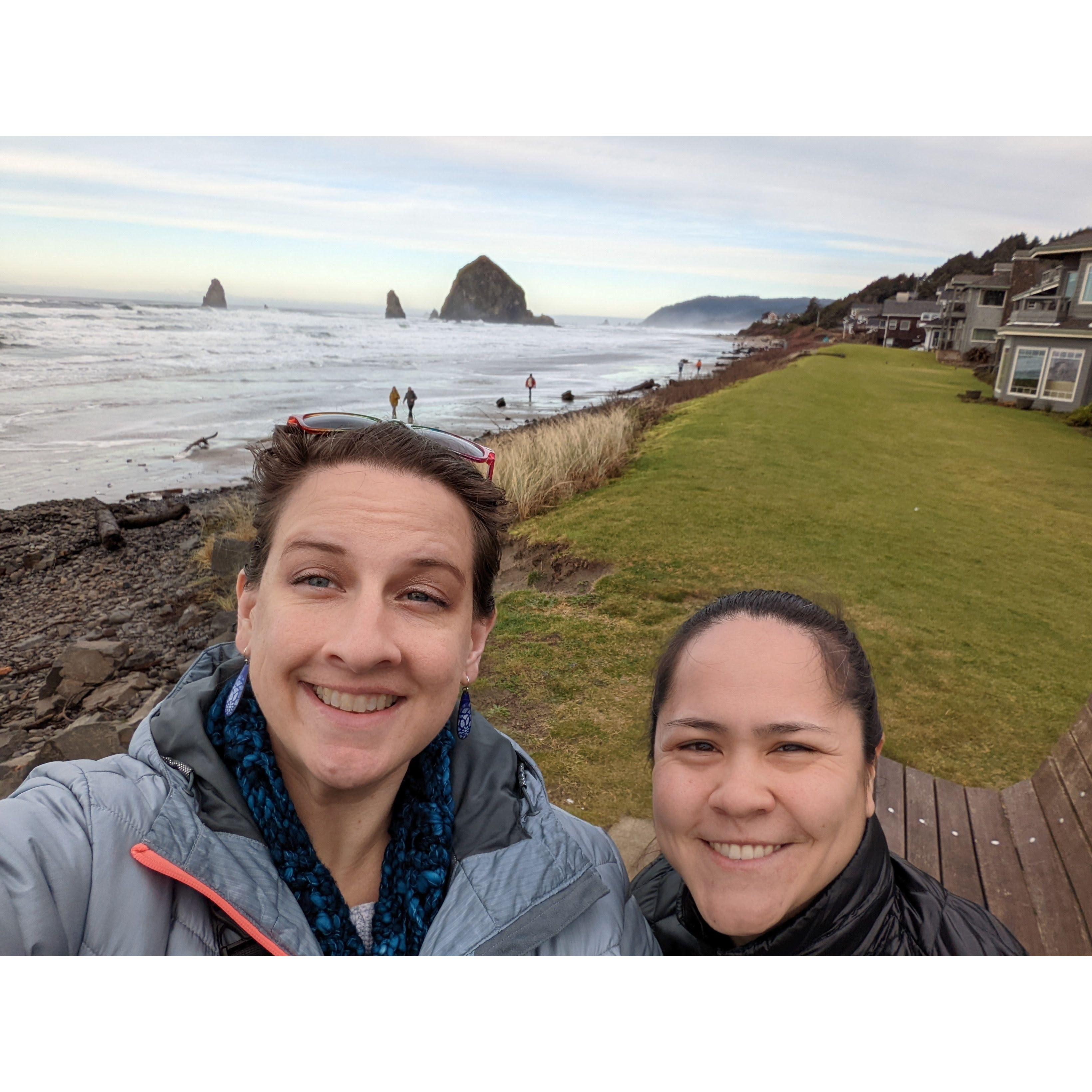 Haystack Rock at Cannon Beach.