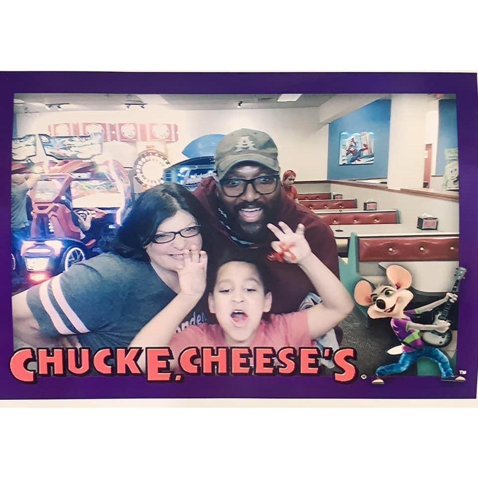 Chuck e Cheese Family Time...Saturdays are so different then they used to be.