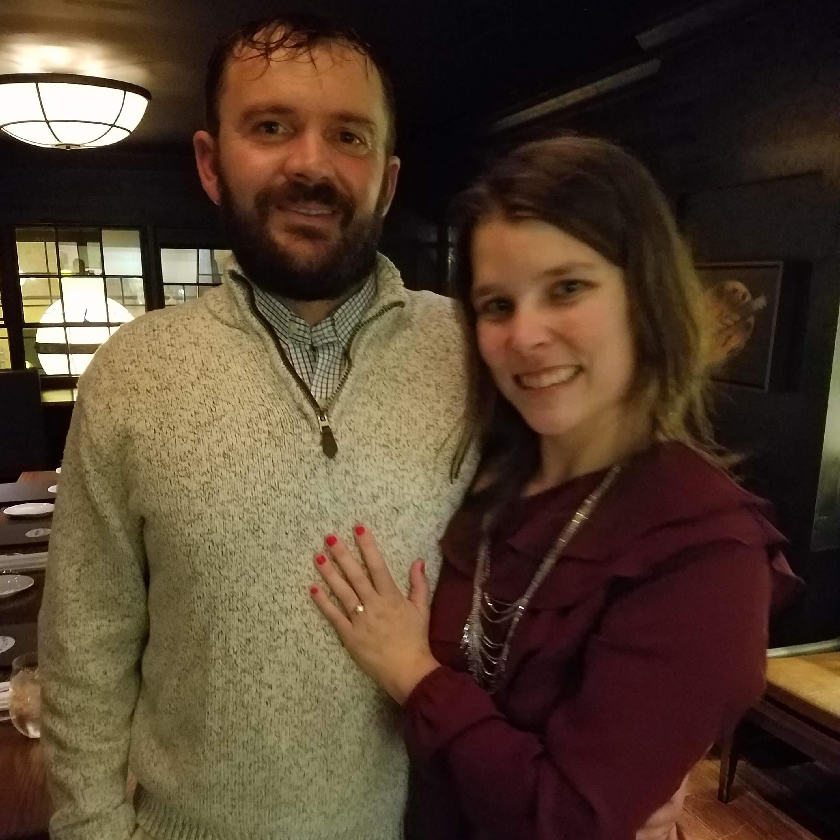 The best night of our lives so far!  The night we got engaged, December 15, 2018.