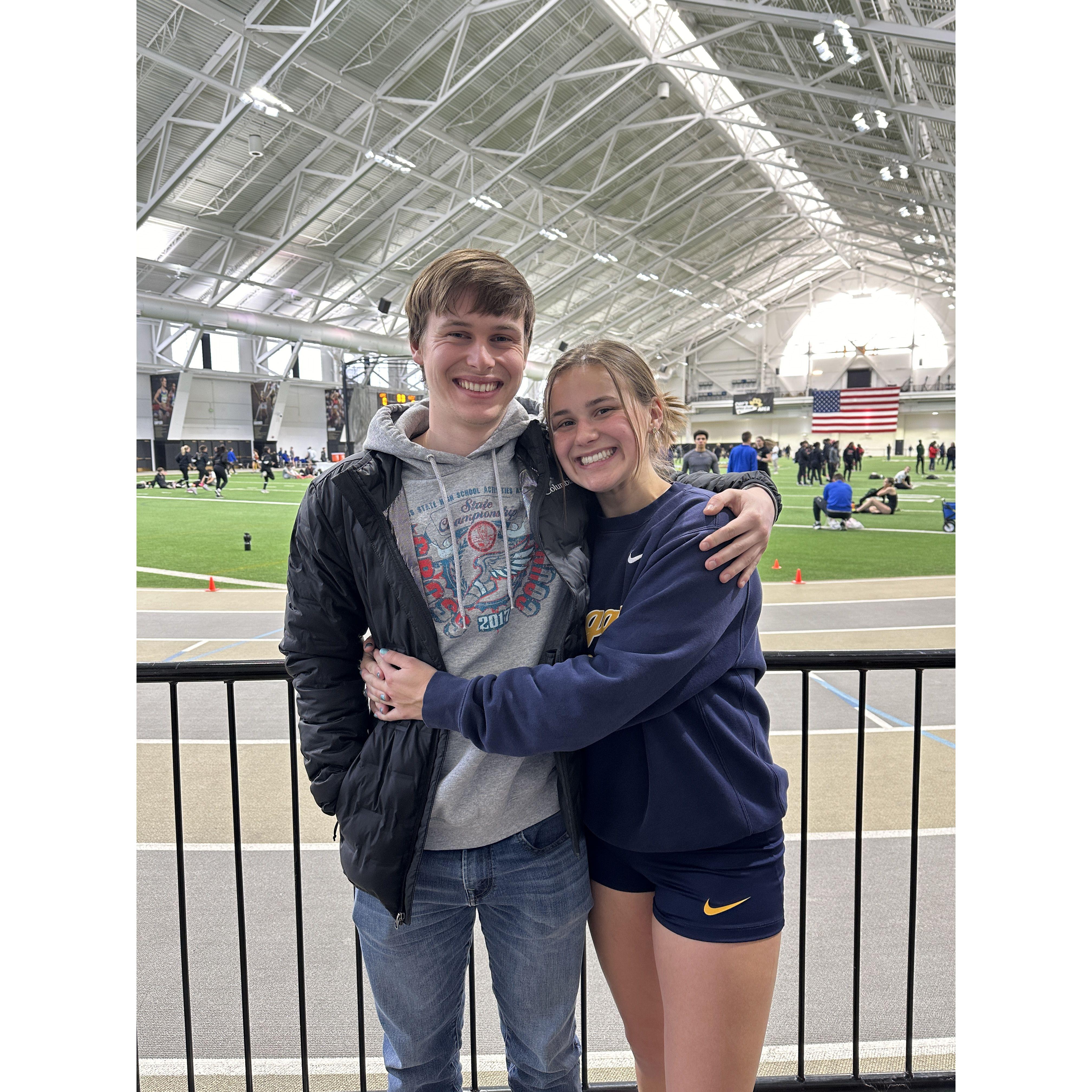 Indoor Track meet in Boulder, CO!