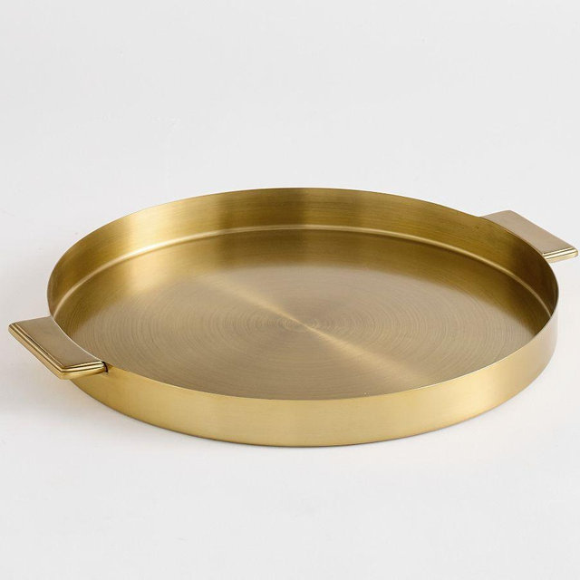 Everson Stainless Steel Bar Tray - Gold