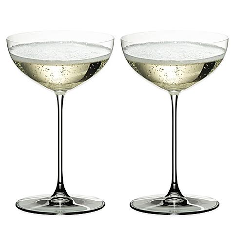 Riedel® Veritas Coupe/Moscato/Martini Wine Glasses (Set of 2)