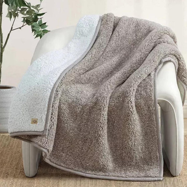 Classic UGGfluff Throw, 50" x 70" in Fawn