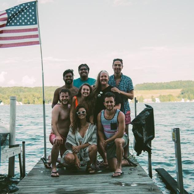 This friendship was made in America! Oh how we appreciate our community! 4th of July in Keuka Lake 2018.