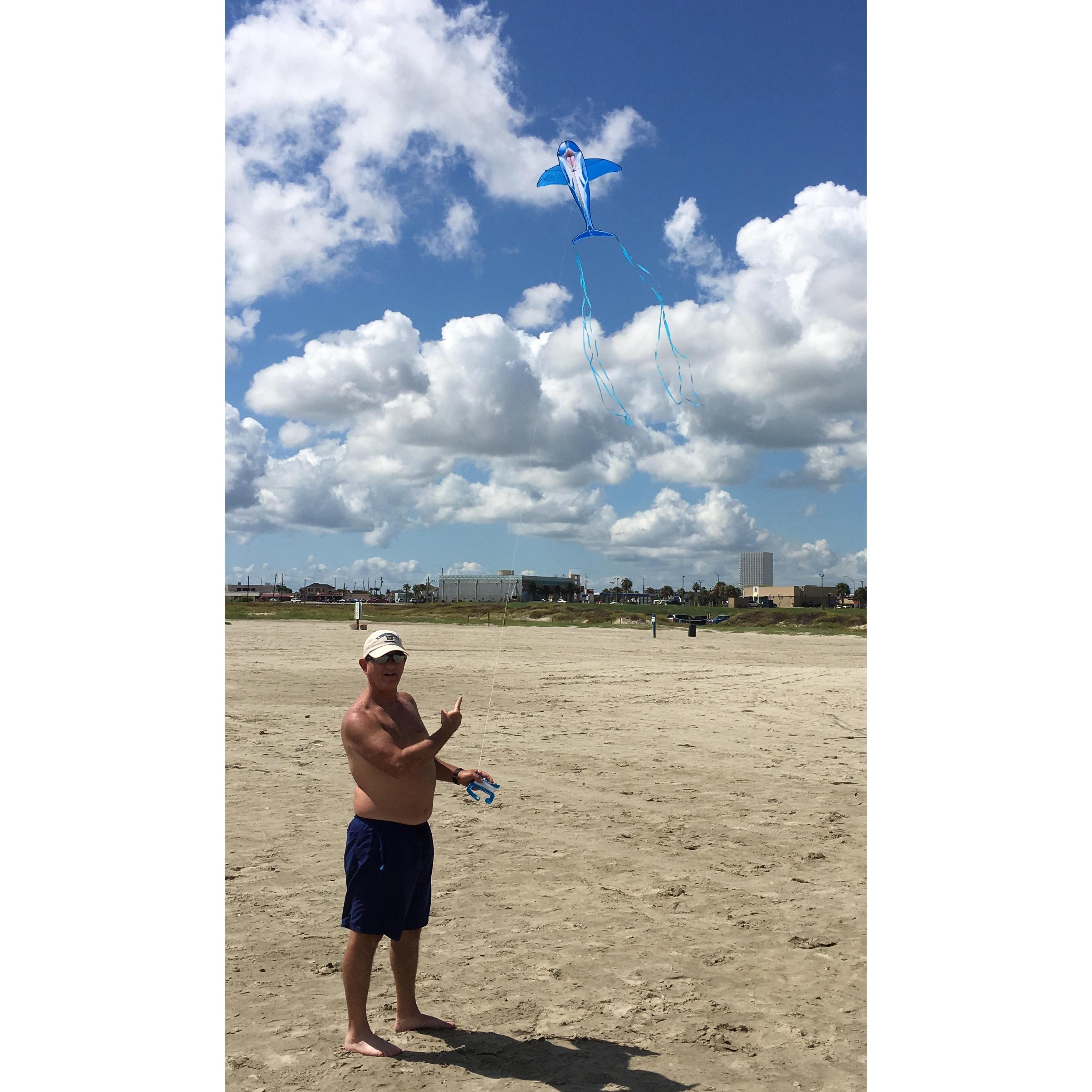 Kite flying in Galveston!