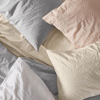 Organic Crinkled Percale Pillowcase, Set of 2