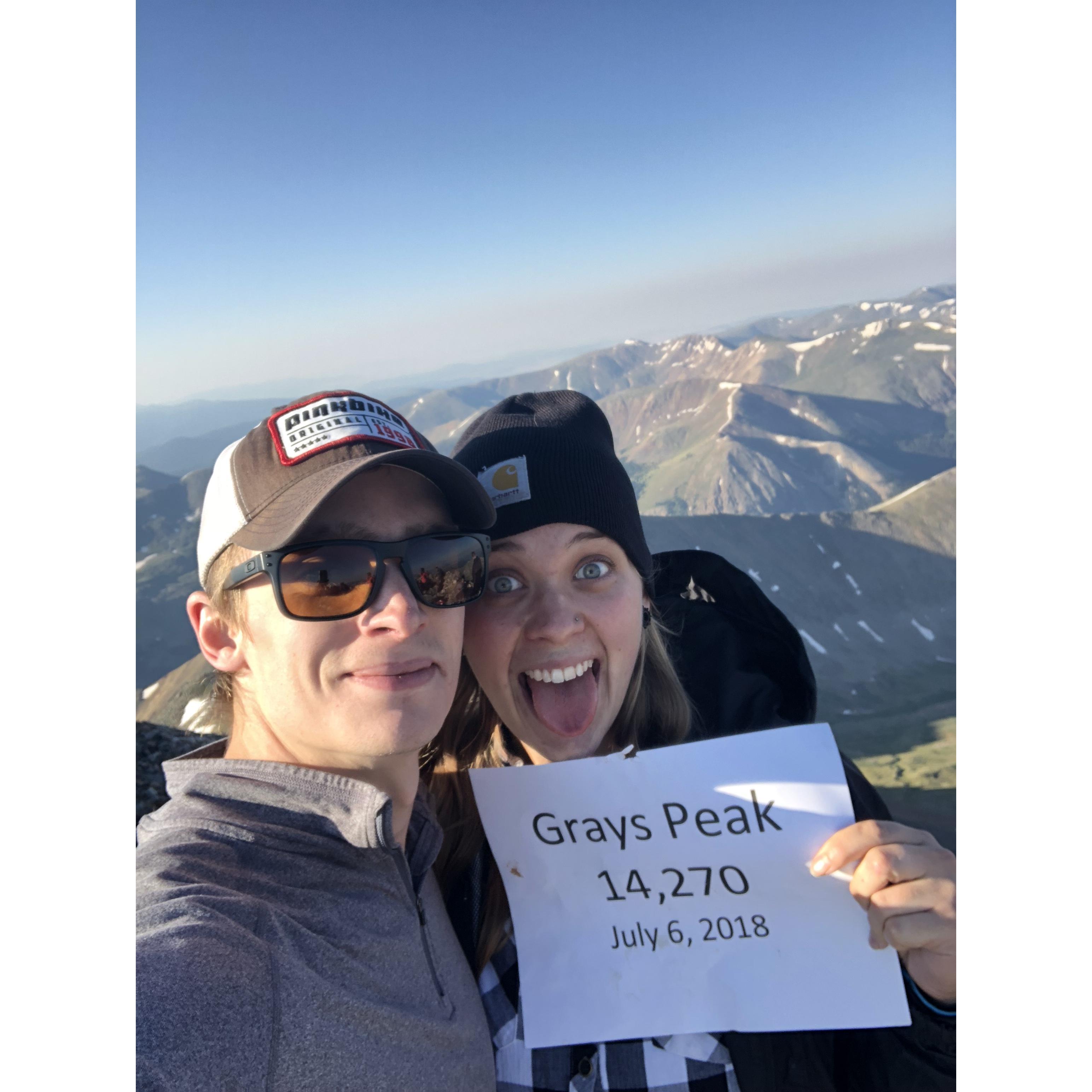 MJ’s first fourteener