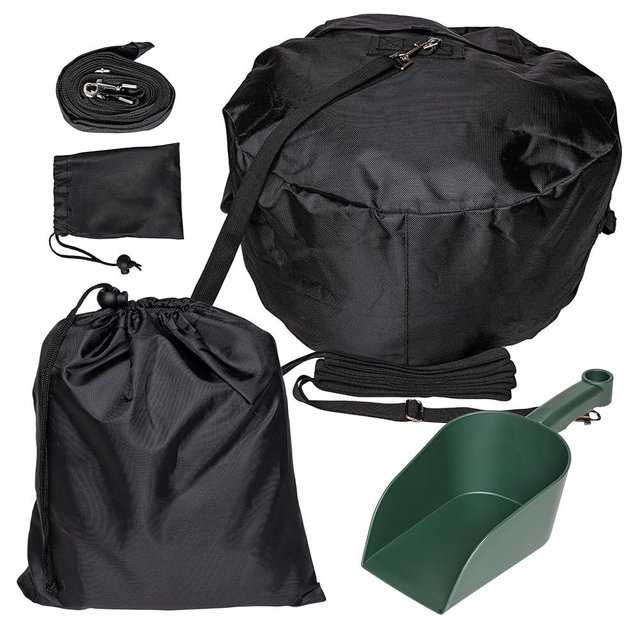 Dog Beach Anchor and Tie-Out | Heavy-Duty Canvas Bag with Leash & Shovel | Secure Dog Anchor for Sand, Rocks, or Dirt | Portable Dog Tie-Out Kit for Beach, Camping, and Outdoor Adventures