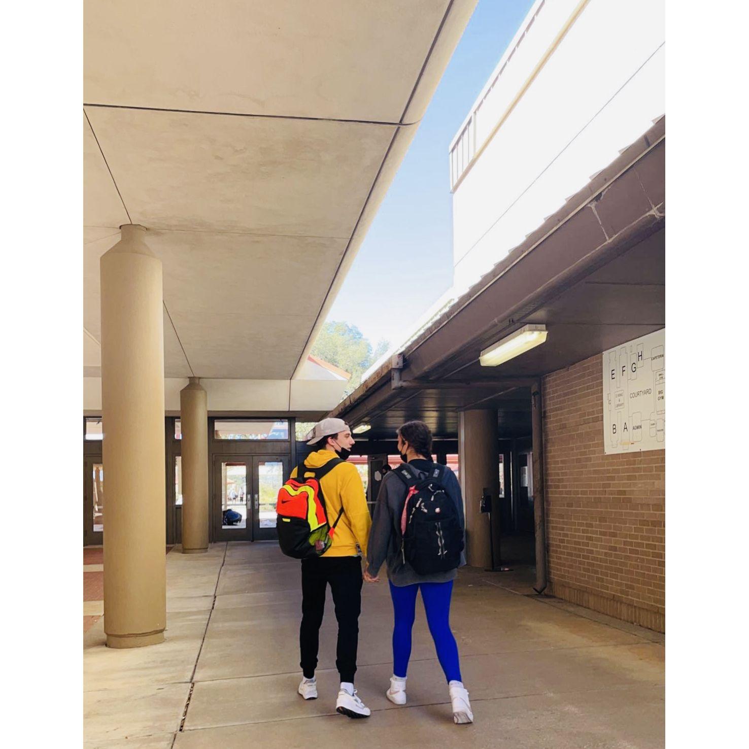 During senior year, we loved to go off campus to grab lunch together. Our favorites at the time were Einstein bagels or Chipotle!