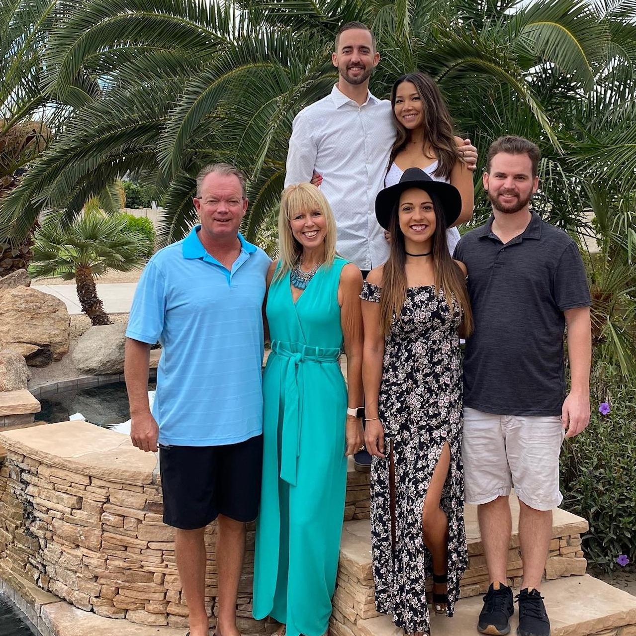 Family photo at the home in Scottsdale, AZ before Josh & Arielle were engaged.