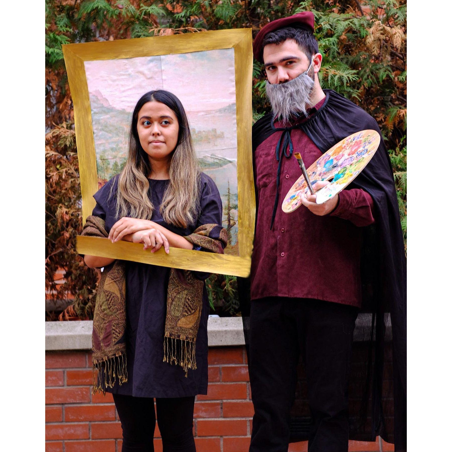 Halloween 2022 - Mona Lisa and Leonardo da Vinci