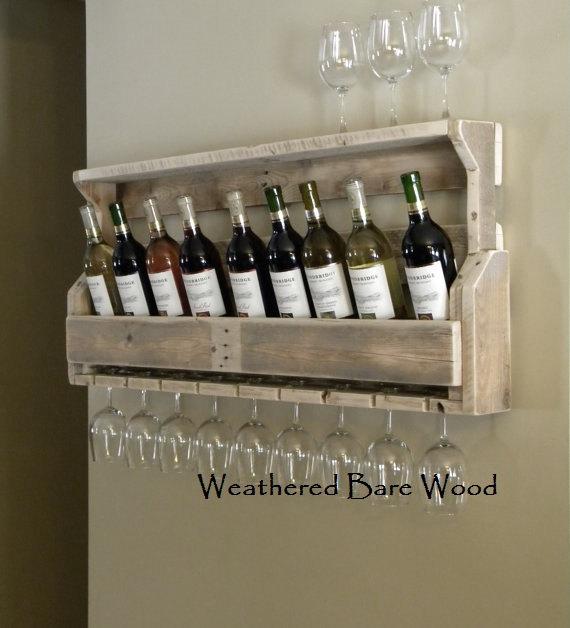 Reclaimed Wood Wine Rack
