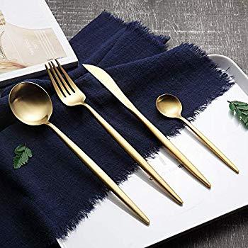 Gold Awareisn Silverware 4 Piece Flatware Set