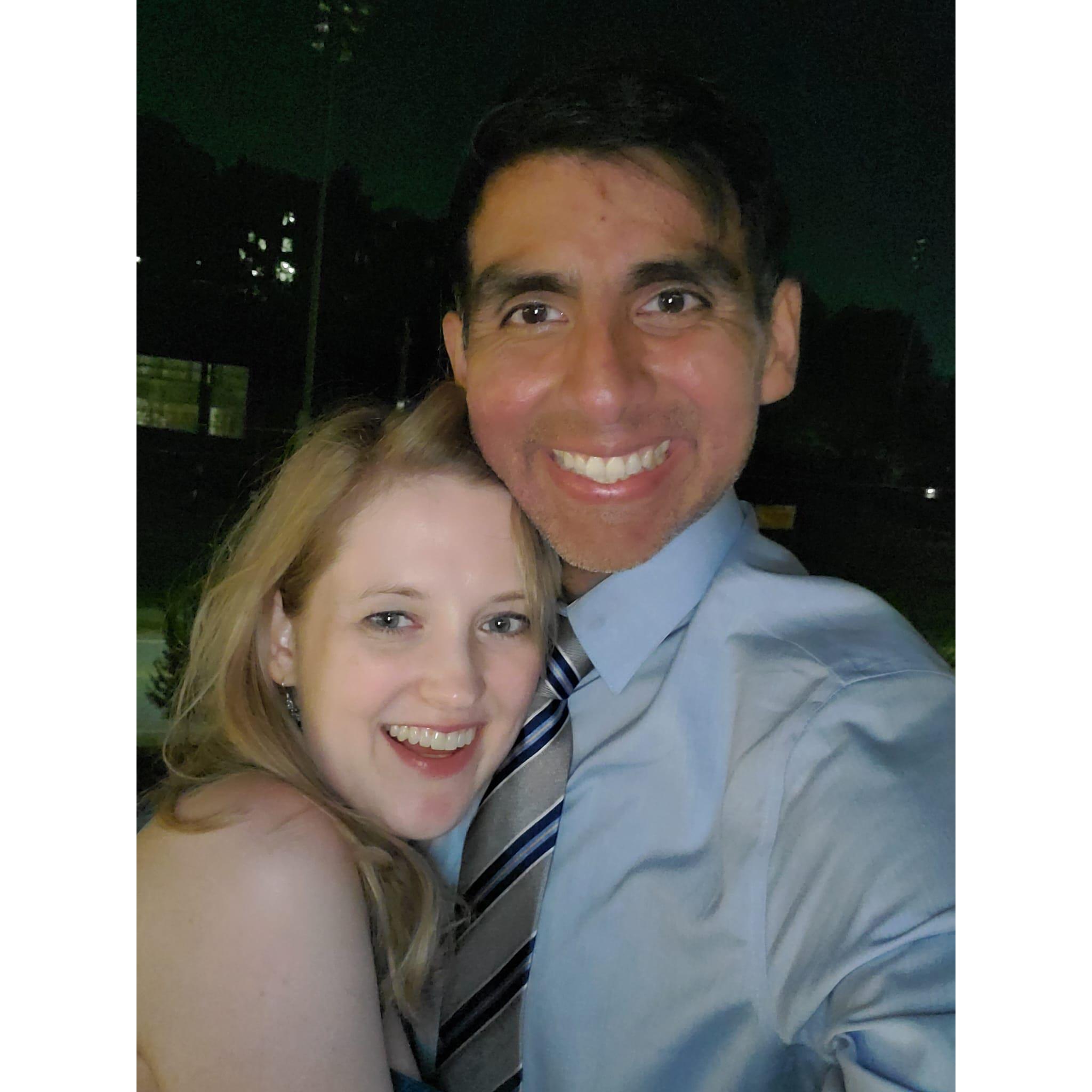 Our 2nd photo together... after margaritas, haha!