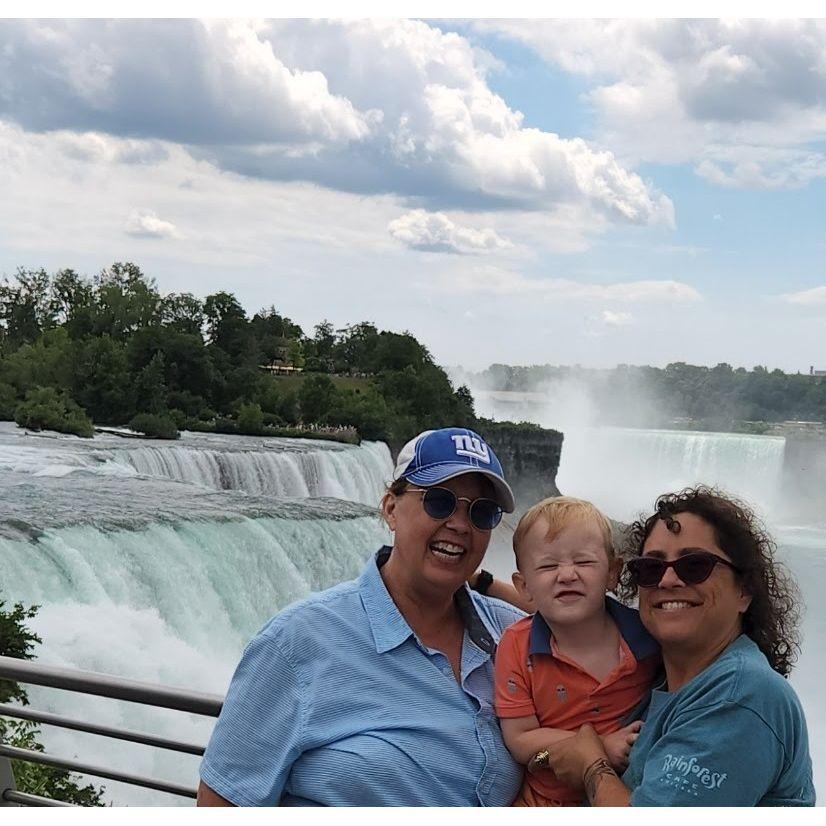 We love family trips. This was to Niagara Falls.