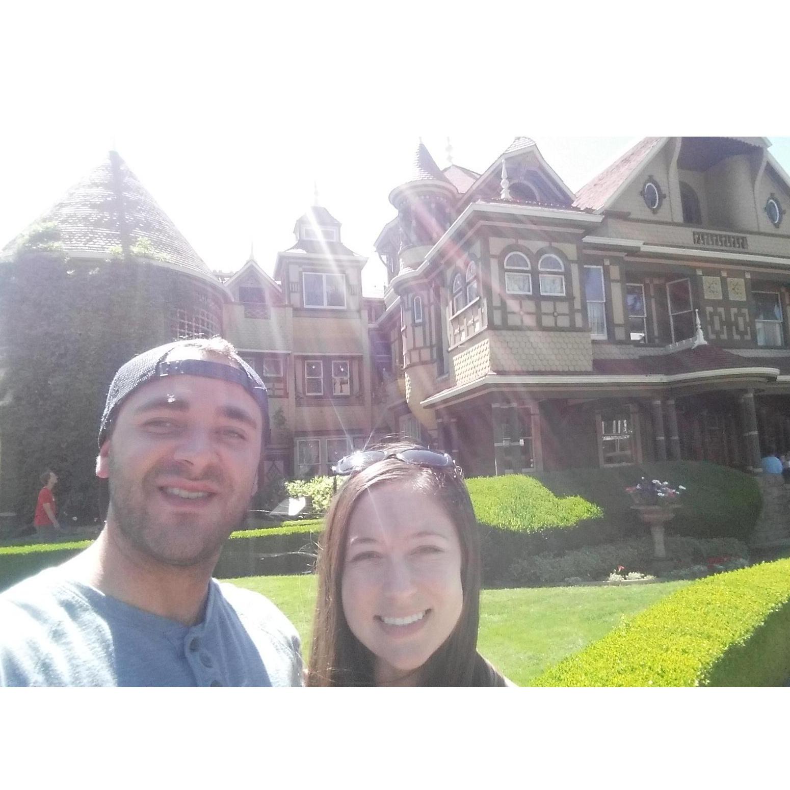 Winchester Mystery House, July 2017.
Haunted and mysterious, you say? Sign us up!