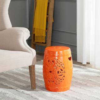 Leaf Motif Garden Stool