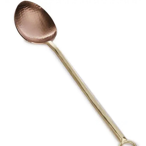 Southern Living Stainless Steel Hammered Copper & Forged Gold Mixing Spoon | Dillard's