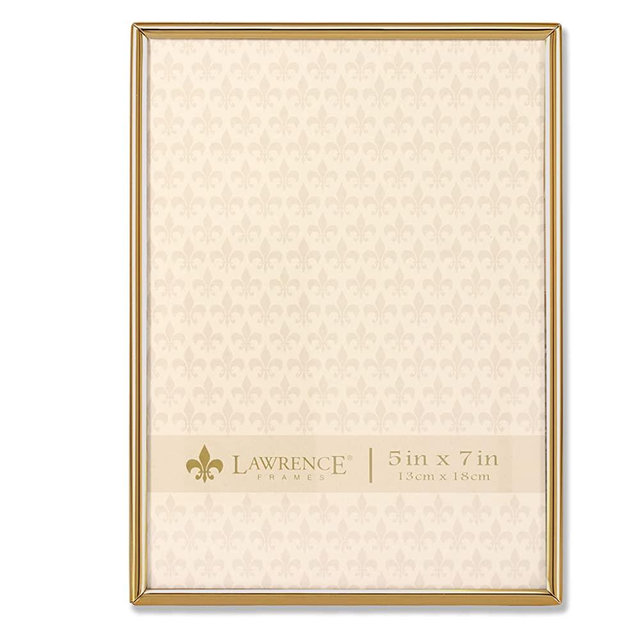 Lawrence Frames 5x7 Simply Gold Metal Picture Frame