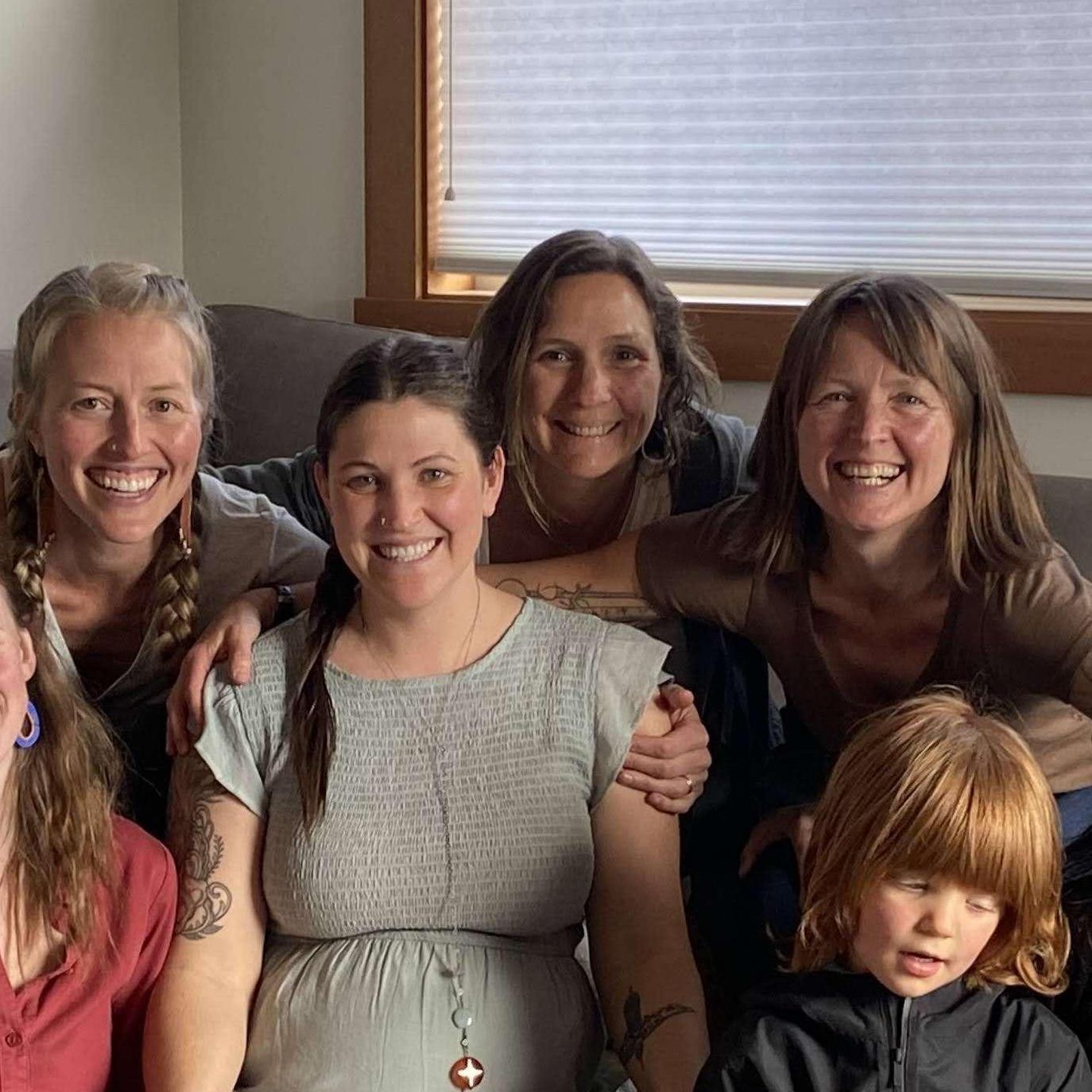 Claire (far left) and Brie's families become Scott and Kay's family when they joined BubbaSchool during the pandemic (Madi, middle was the teacher!). August and James are their husbands who we love