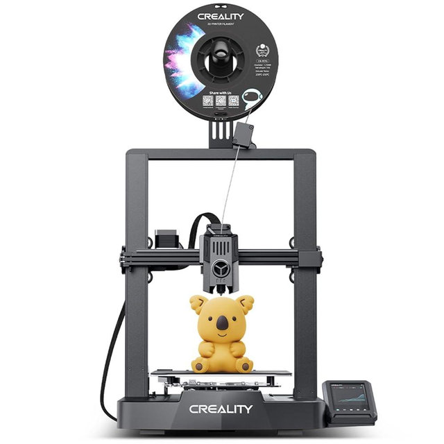 Creality Ender 3 V3 KE 3D Printer, CR Touch Auto Leveling 500mm/s Printing Speed Sprite Direct Extruder Supports 300℃, Dual Fans and X-axis Linear Rail Build Volume 8.66x8.66x9.44 inch