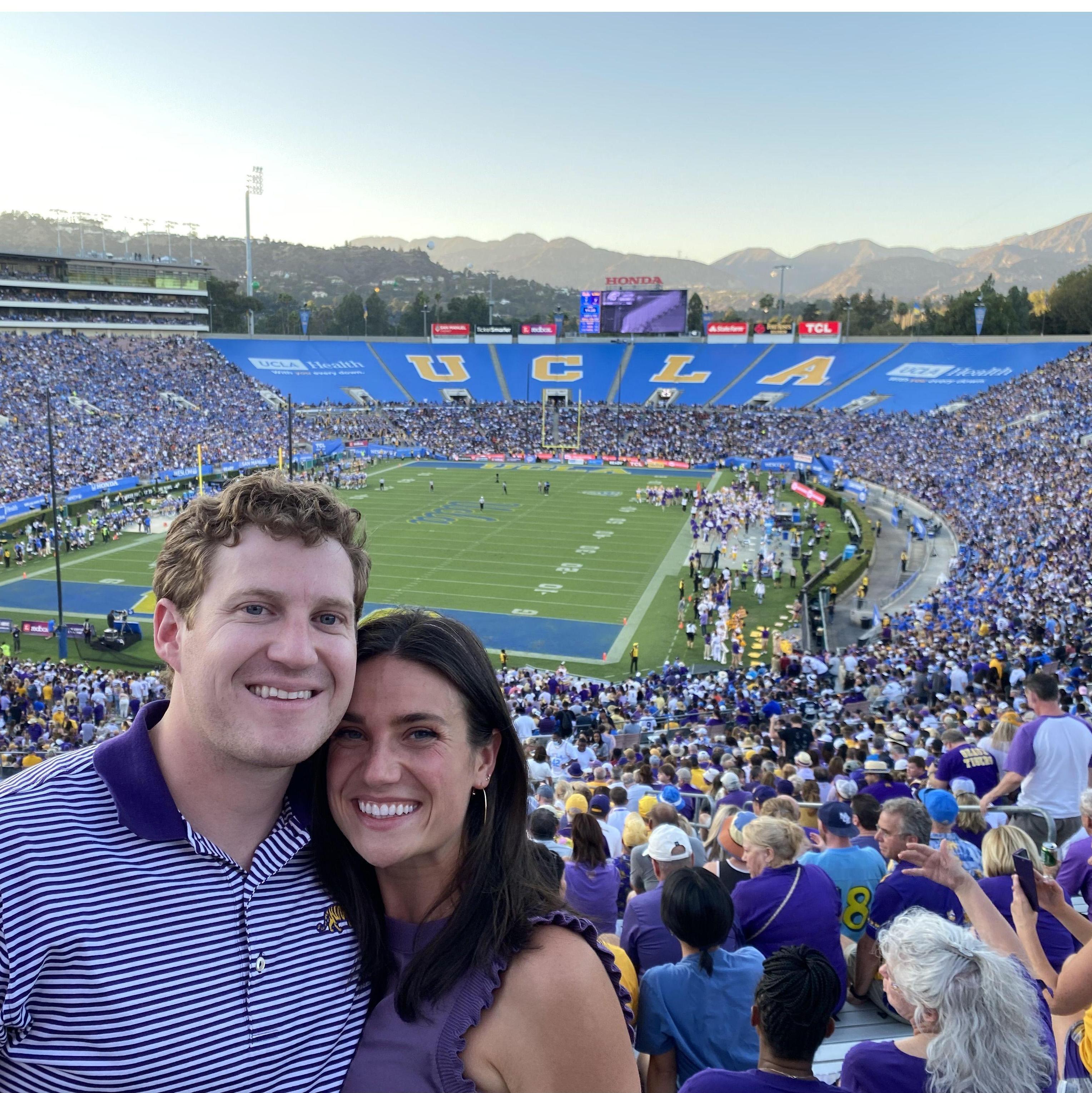 LSU plays at the Rose Bowl