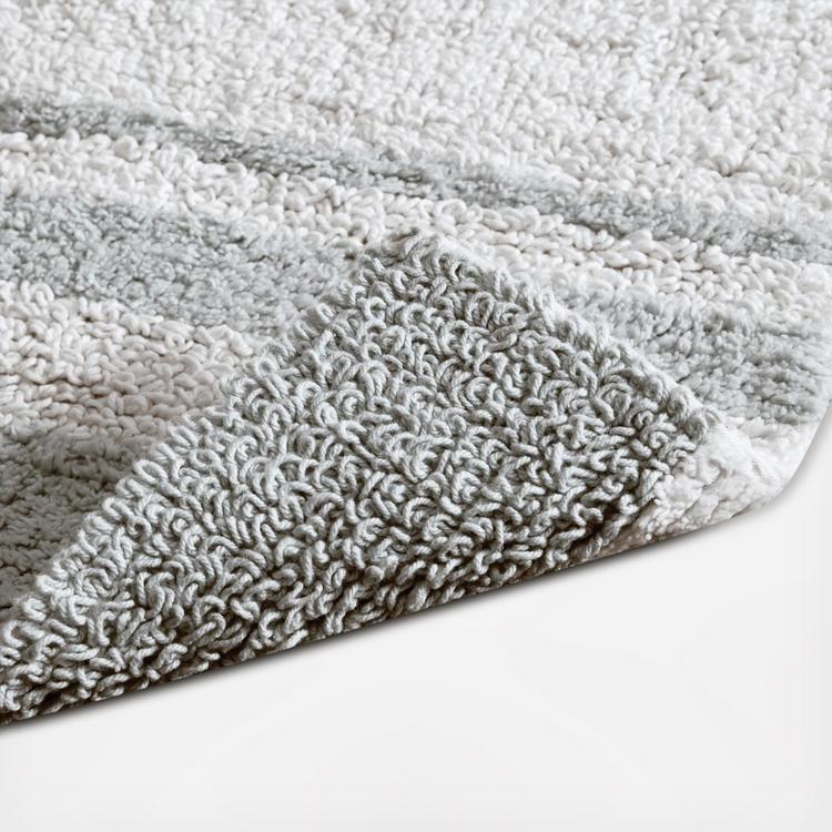 Strata Stripe Grey Bath Rug