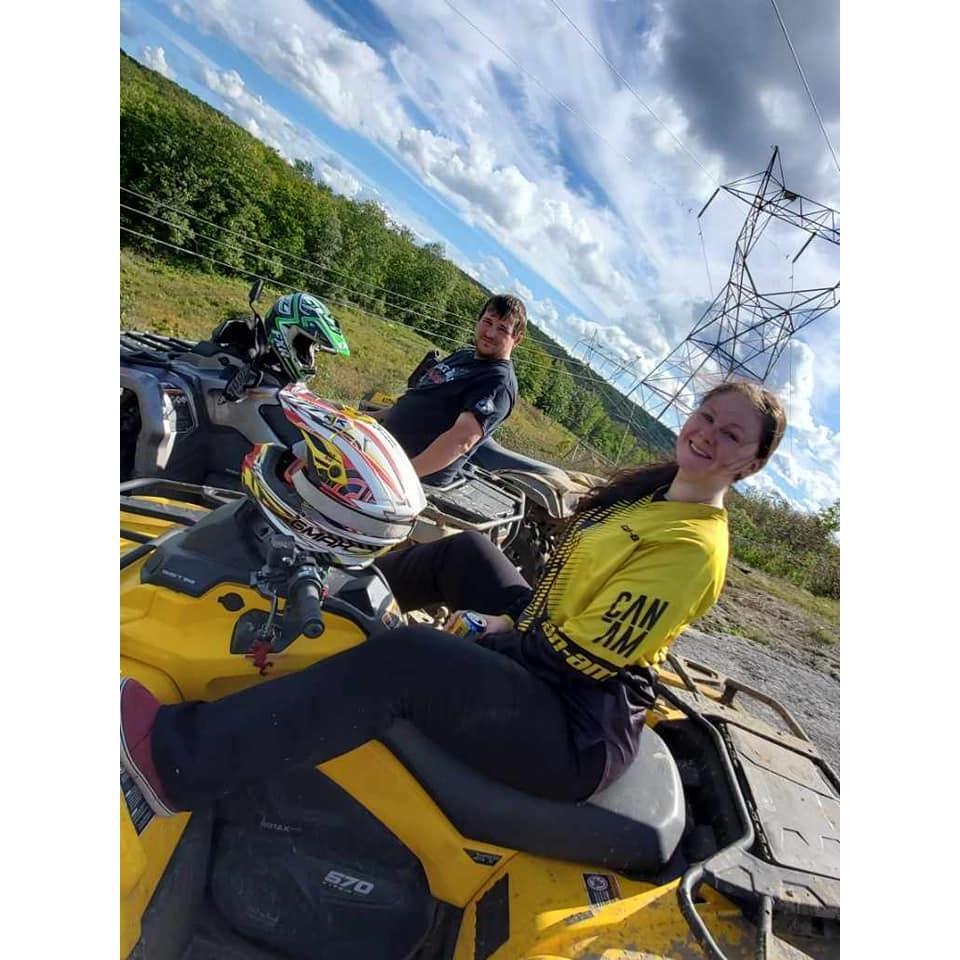 From one of our most recent trips up north in the summer with friends. We love to go riding together, it's one of our favourite past times!
