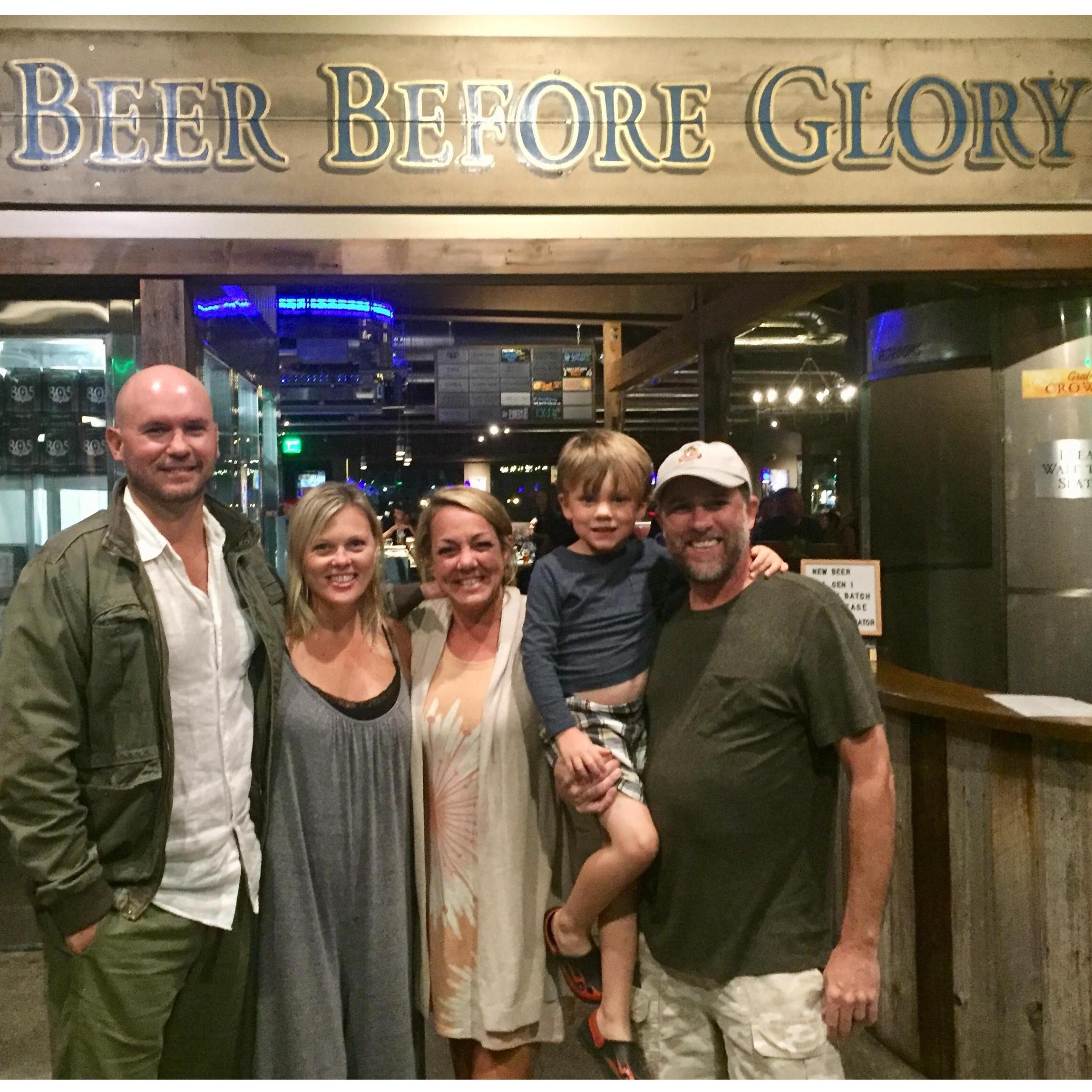 The Dickens' family visits Santa Monica 2019