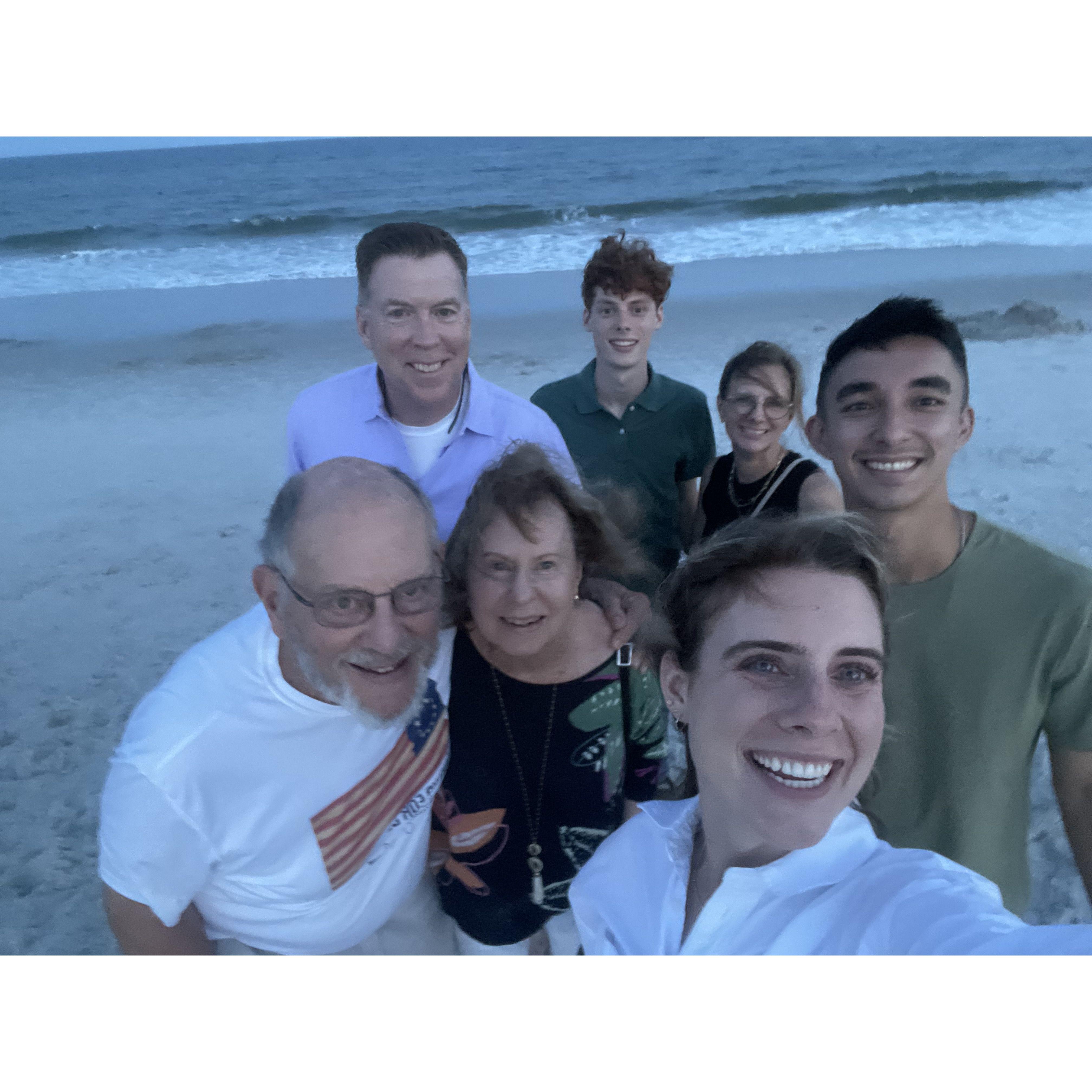 jacksonville beach - kelly meeting laurens family and we celebrated lauren receiving her white coat