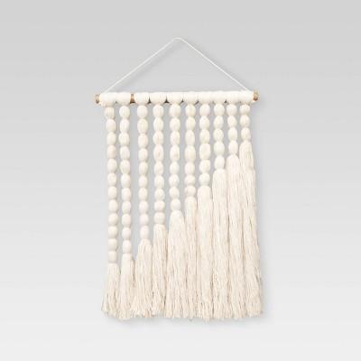 18" x 24" Hand Made Cotton Wall Art Cream - Opalhouse™