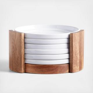 Oven To Table 7-Piece Appetizer Plate & Stand Set