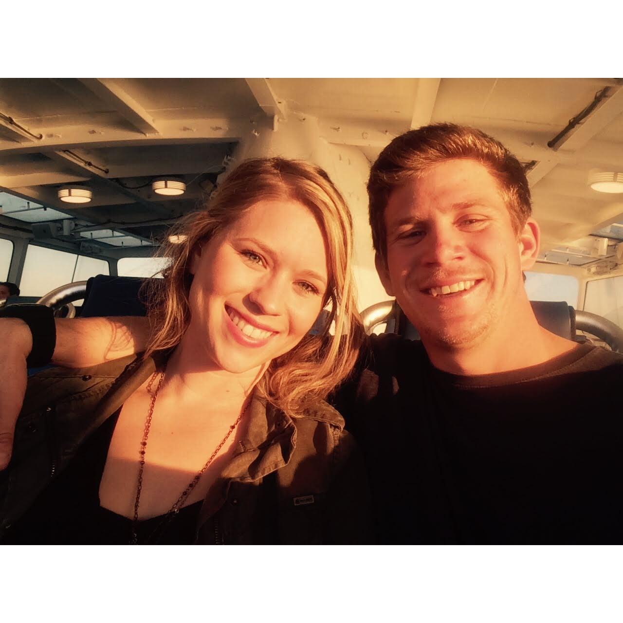 Fallin' in love on a ferry
