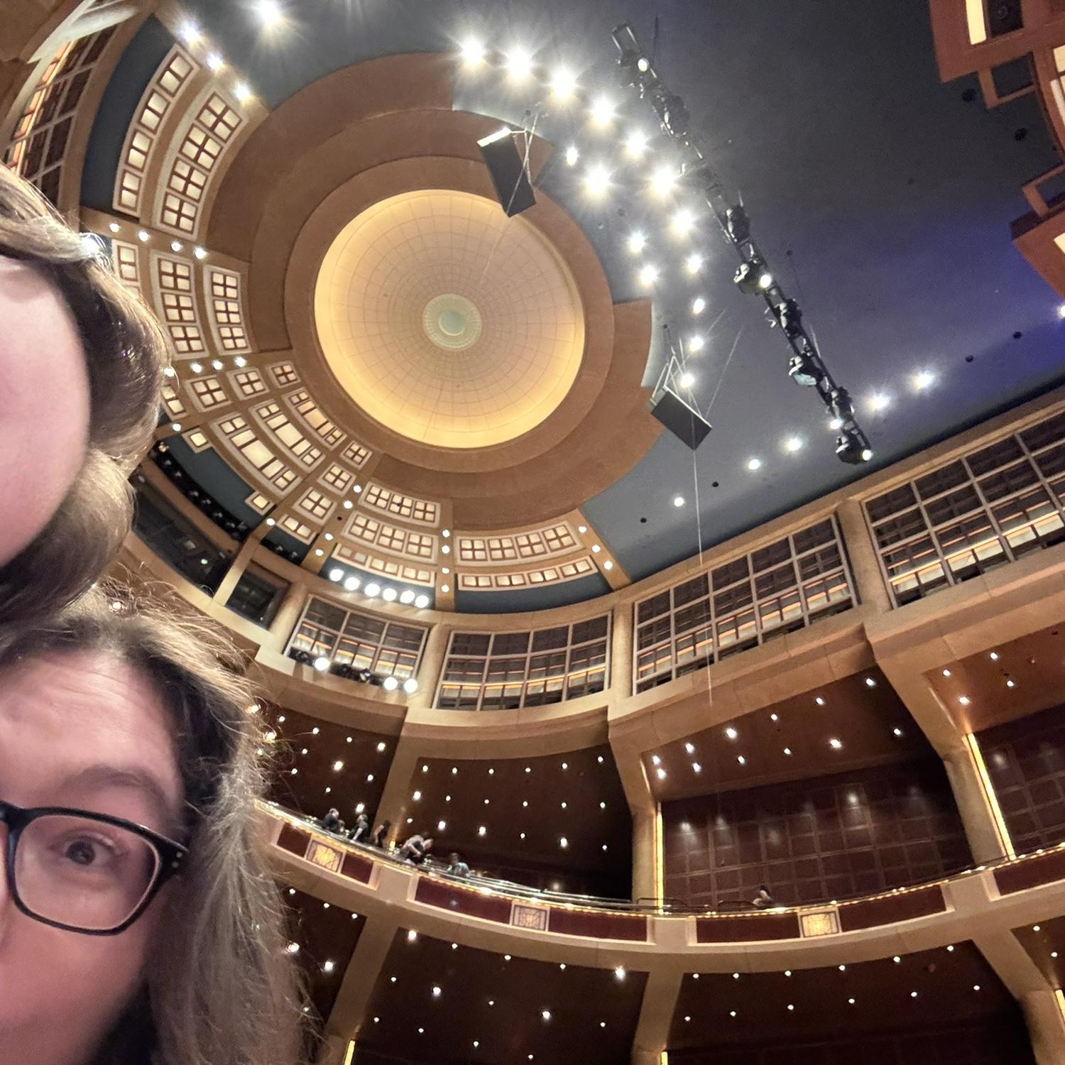 Our foreheads at the symphony! -Carissa