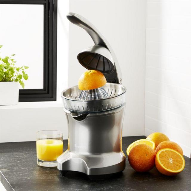 Breville - Breville ® Silver Electric Citrus Press