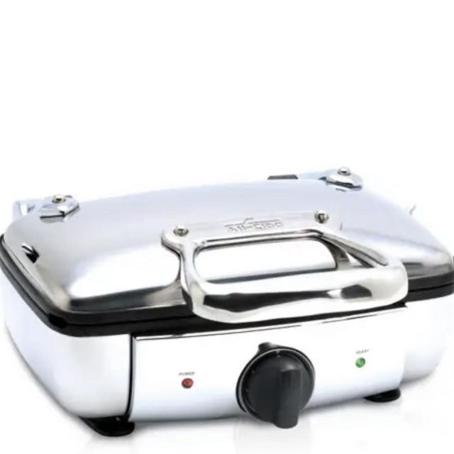 Belgian Stainless Steel Waffle Maker, 2 slice