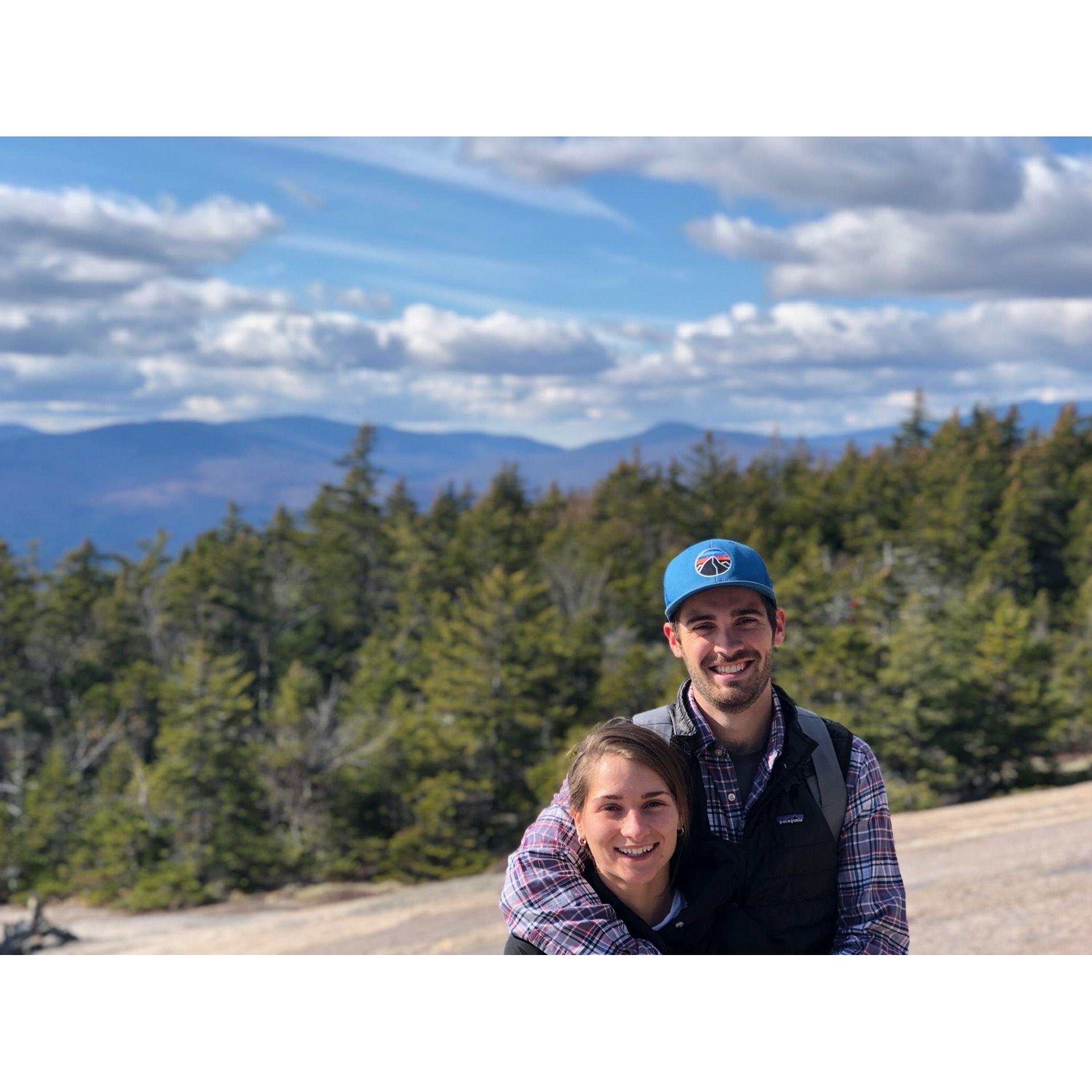 Mountaintop picture during a friends weekend in the White Mountains of New Hampshire in fall 2019.