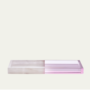 Reflections Copenhagen Mad Crystal and Onyx Tray, Small