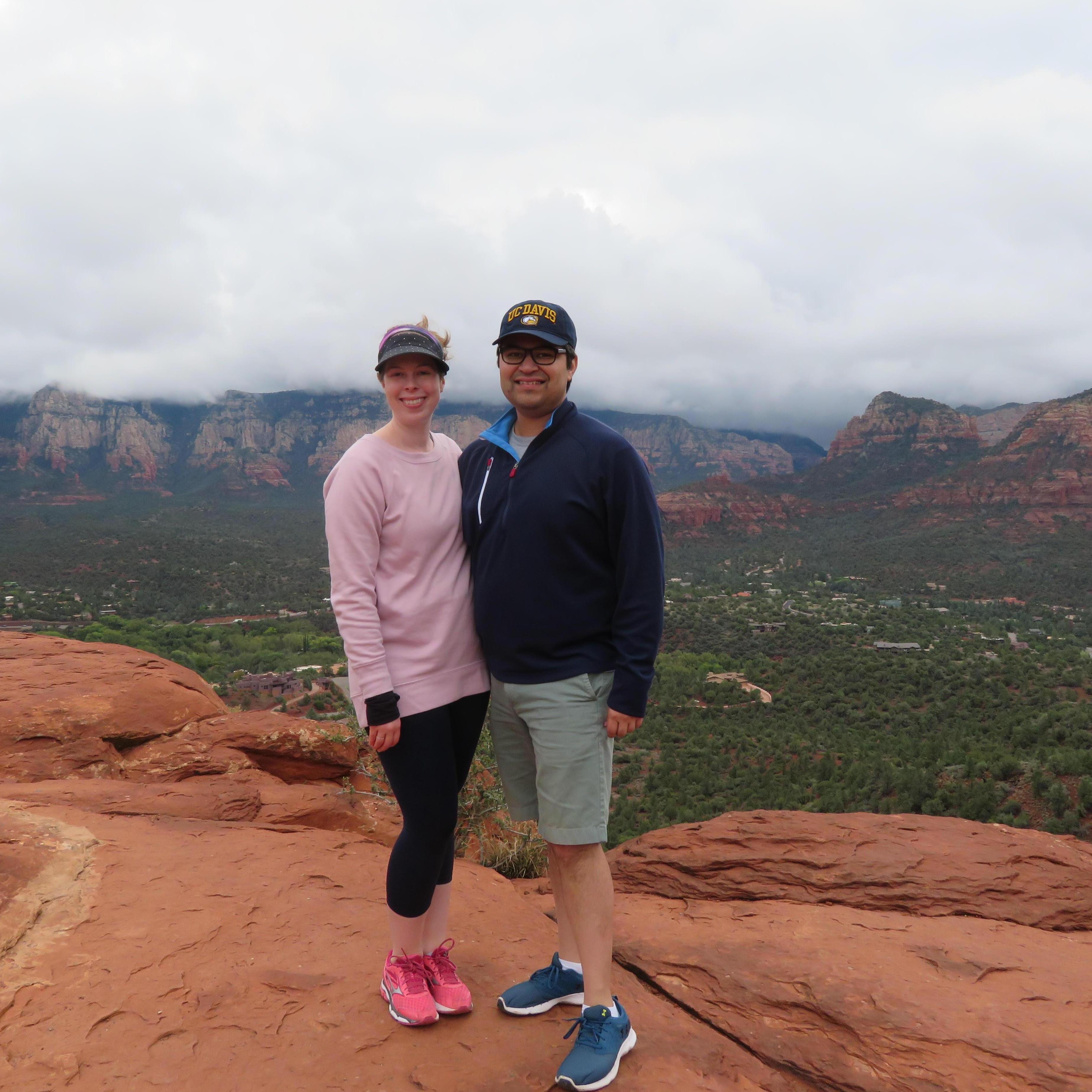 Hiking in Sedona, Arizona.