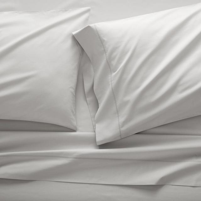 Organic 400 Thread Count Percale Dove King Sheet Set