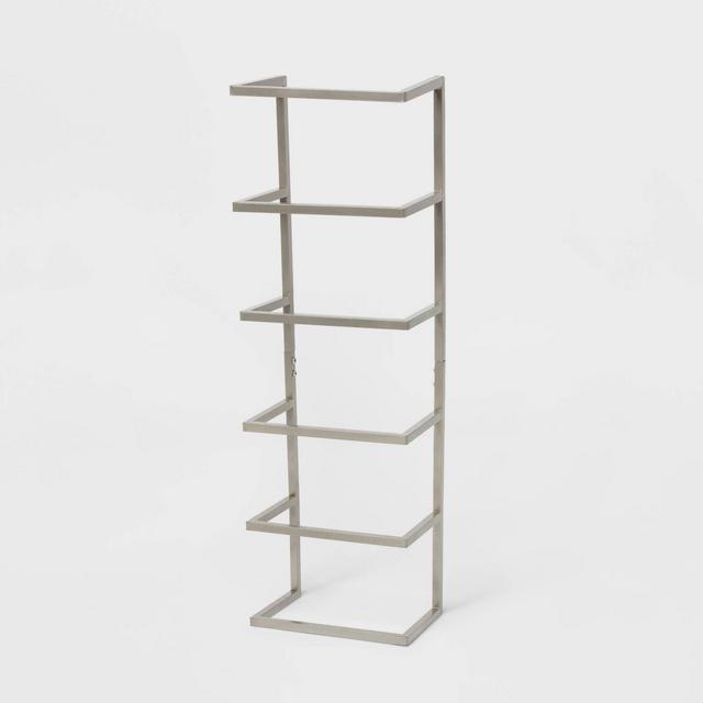 Towel Wall Storage Cabinet Brushed Nickel Metal - Brightroom™