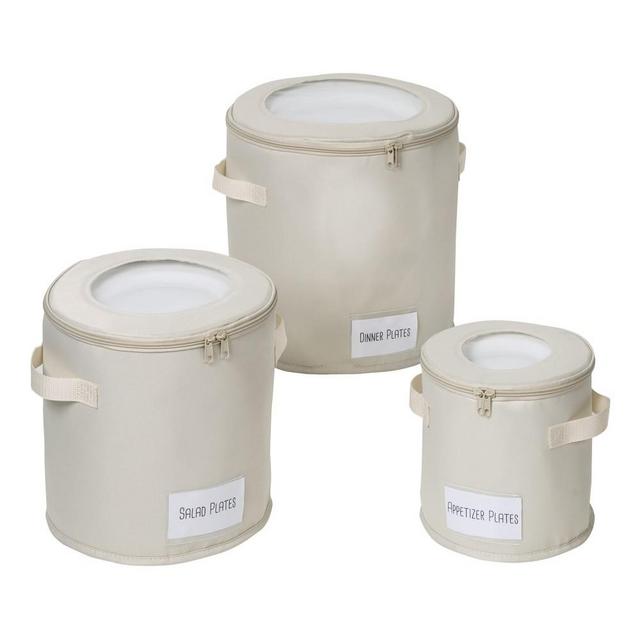 Set of 3 Dinnerware Storage Box