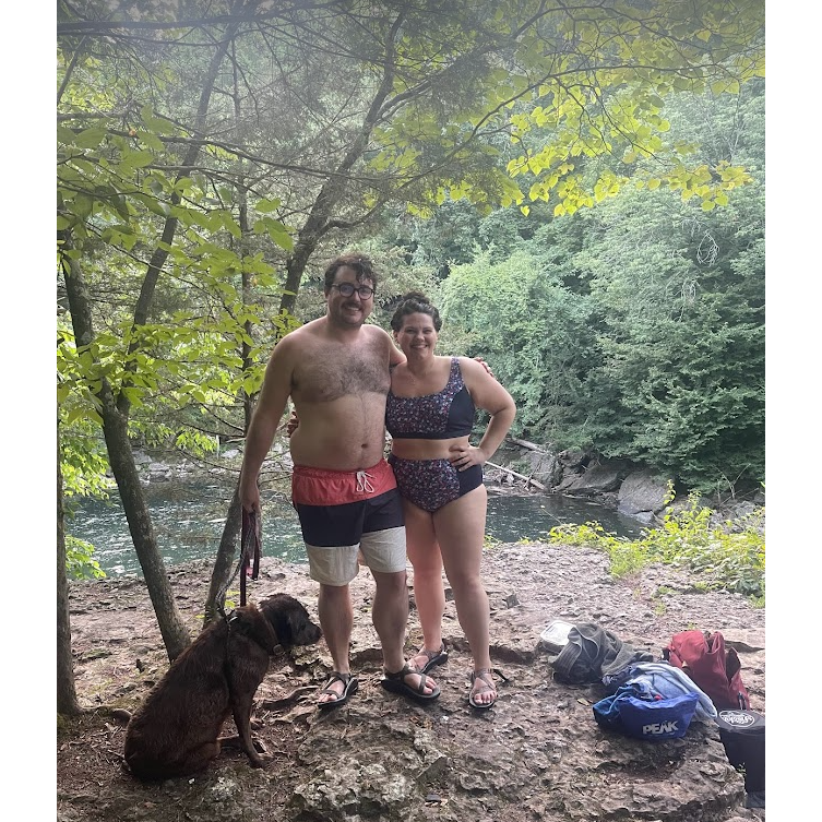 Enjoying a summer day at one of Middle Tennessee's many swimming holes.