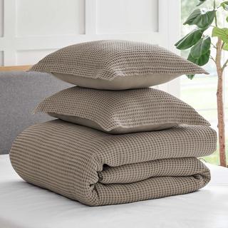 Mills Waffle 3-Piece Duvet Set