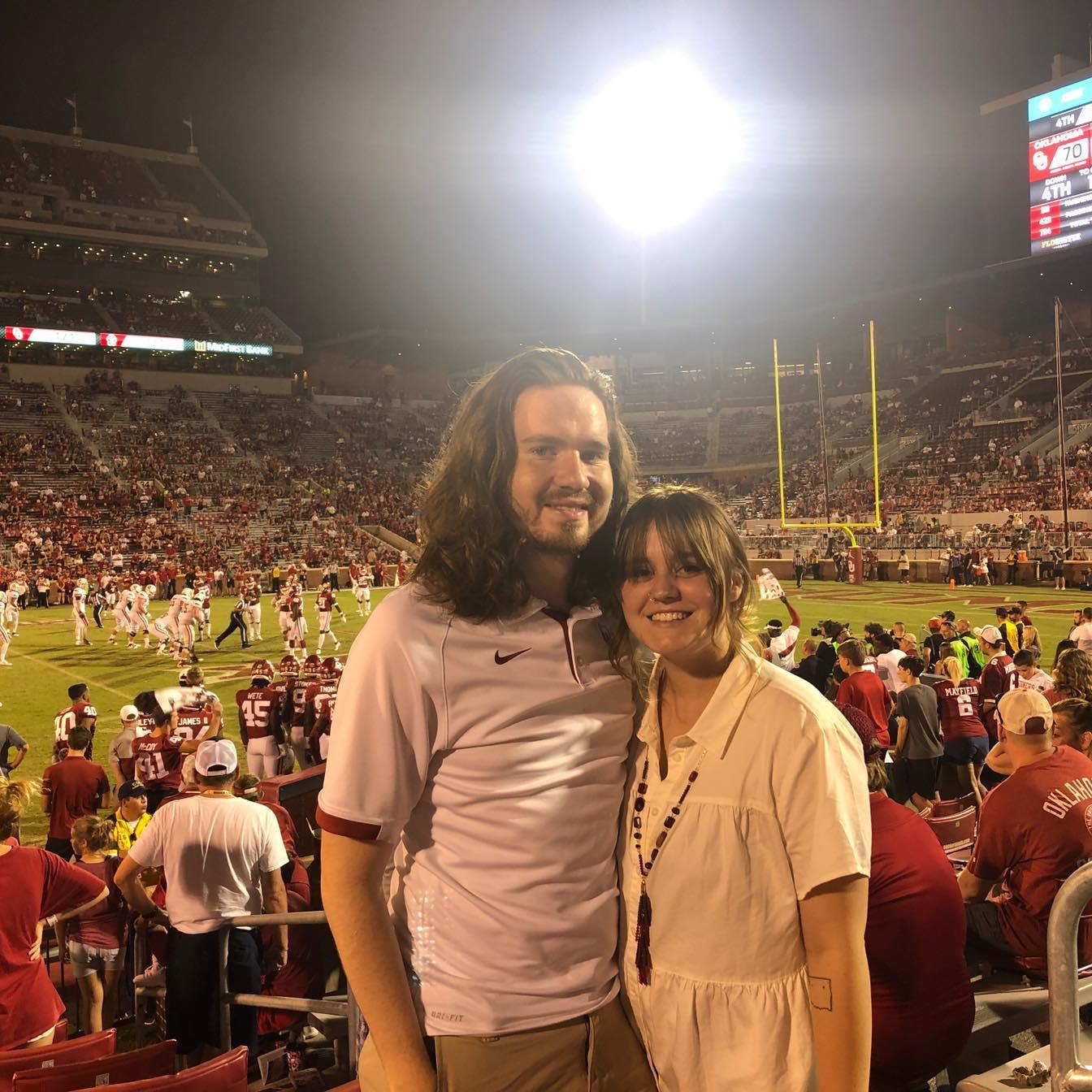 Gracie is at OU so I guess we can say Boomer Sooner.