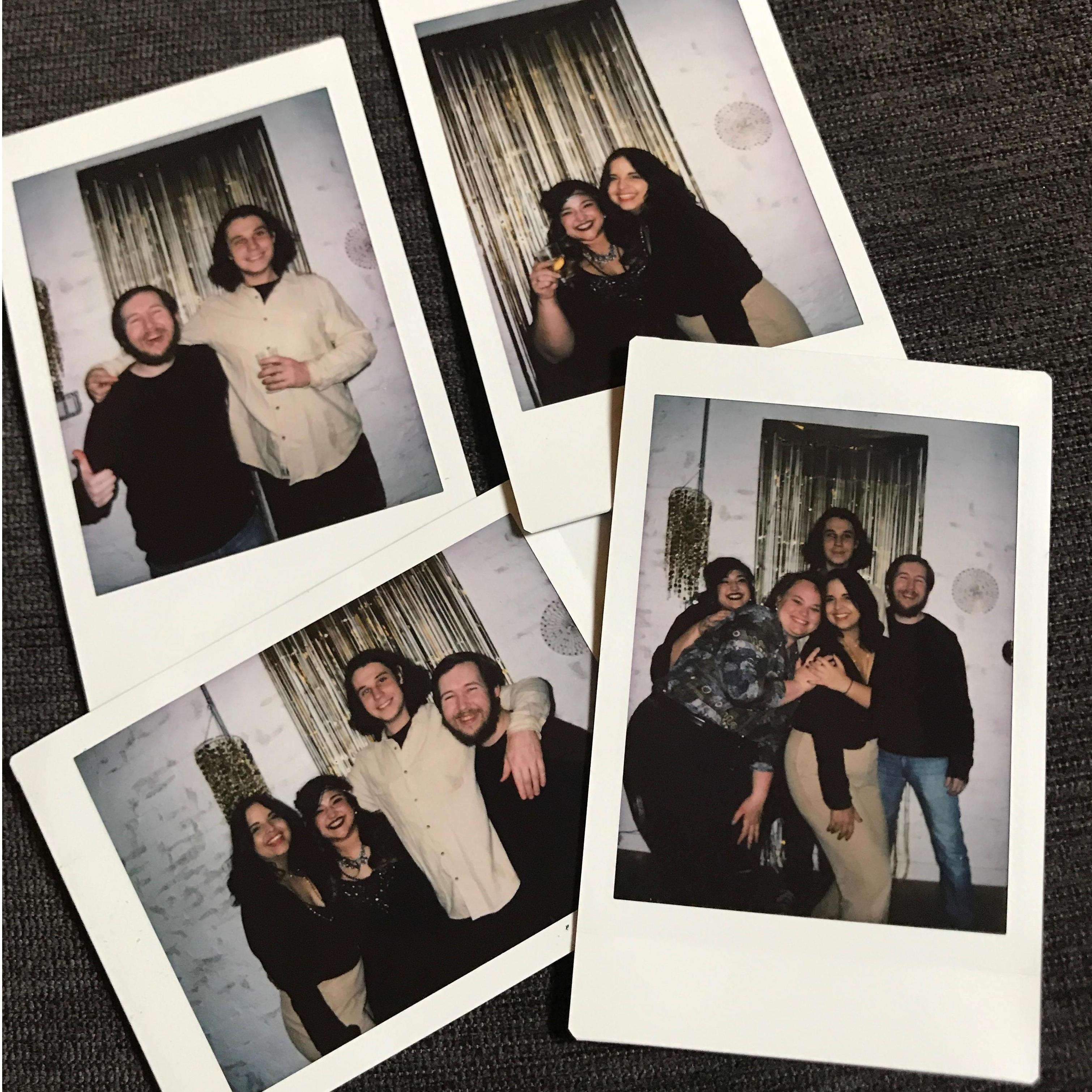 "The Roaring 20's" New Year's Eve party polaroids with the best