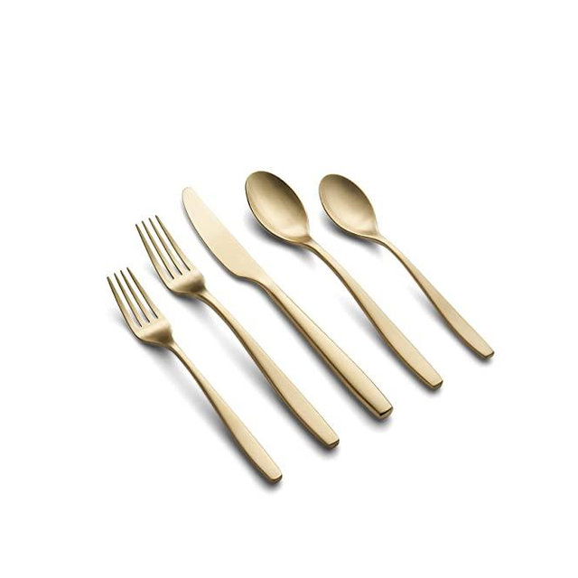 Cambridge Silversmiths Averie Champagne Satin 20-Piece Flatware Set, Service for 4