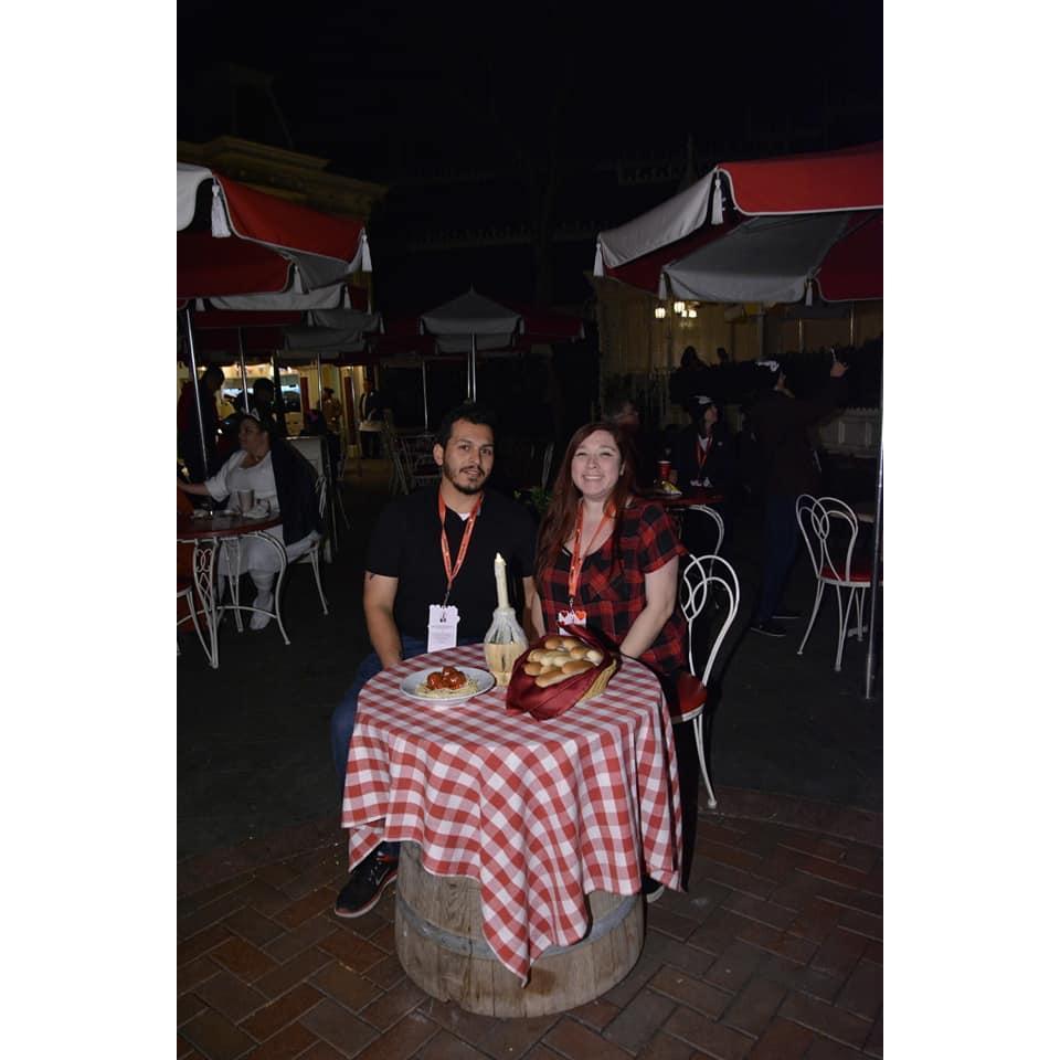 At the Sweetheart Disneyland Valentine's event